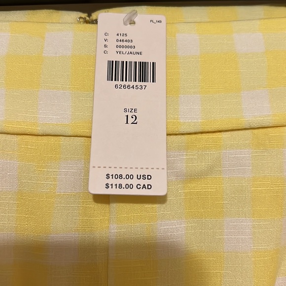 NWT Anthropologie Hutch Pleated Gingham Shorts - Picture 6 of 13